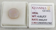 4.81/CT Natural FIRE OPAL with Govt. Lab Certificate-12632D51762